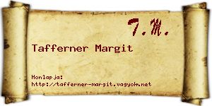 Tafferner Margit névjegykártya